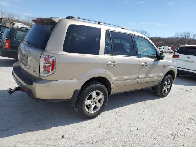 2HKYF18406H504476 - 2006 HONDA PILOT EX TAN photo 3