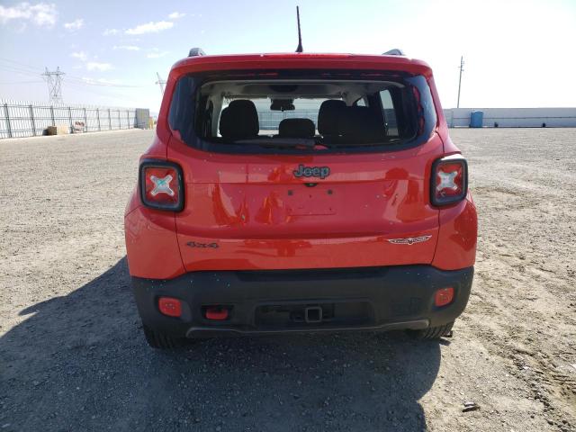 ZACCJBCT0GPE14427 - 2016 JEEP RENEGADE TRAILHAWK RED photo 6