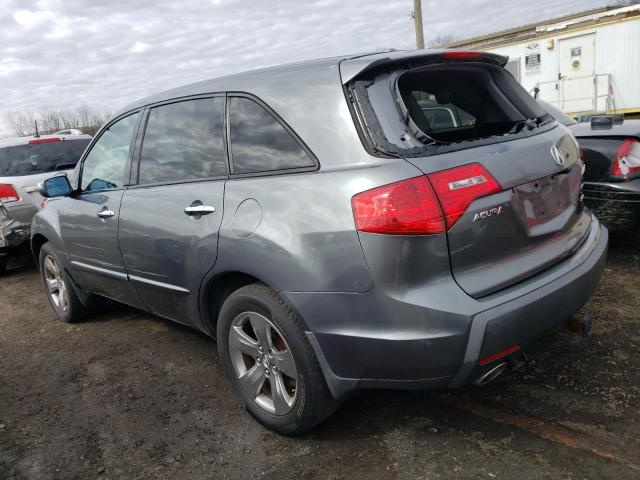 2HNYD28738H540755 - 2008 ACURA MDX SPORT GRAY photo 2