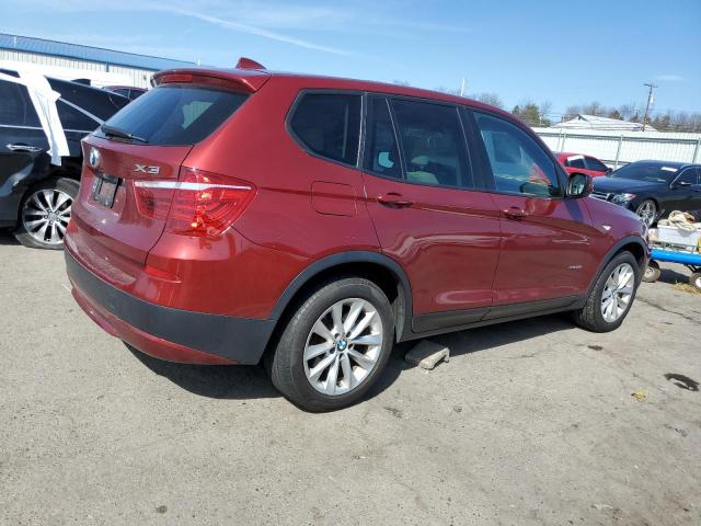 5UXWX9C50E0D10658 - 2014 BMW X3 XDRIVE28I RED photo 3