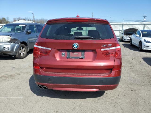 5UXWX9C50E0D10658 - 2014 BMW X3 XDRIVE28I RED photo 6