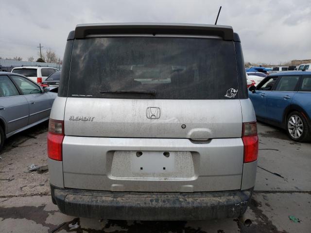 5J6YH28777L014263 - 2007 HONDA ELEMENT EX SILVER photo 6