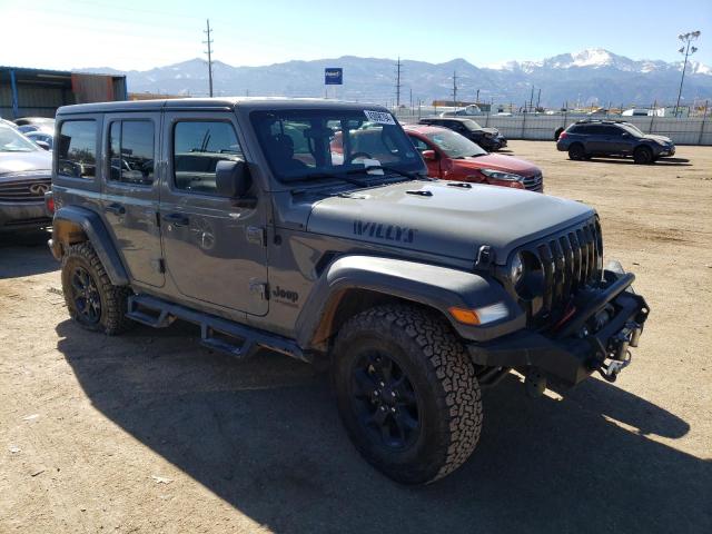 1C4HJXDN9MW579765 - 2021 JEEP WRANGLER U SPORT GRAY photo 4