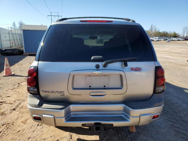 1GNDT13S182258739 - 2008 CHEVROLET TRAILBLAZE LS SILVER photo 6