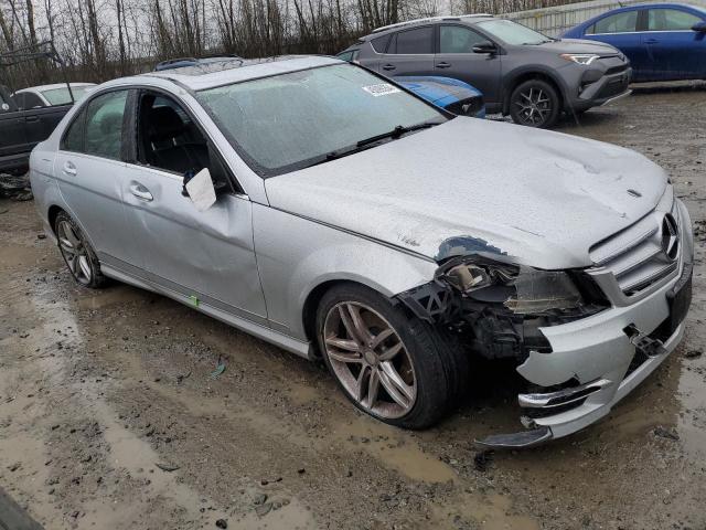 WDDGF8AB0DR254133 - 2013 MERCEDES-BENZ C 300 4MATIC SILVER photo 4