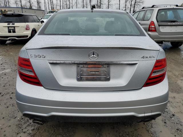 WDDGF8AB0DR254133 - 2013 MERCEDES-BENZ C 300 4MATIC SILVER photo 6