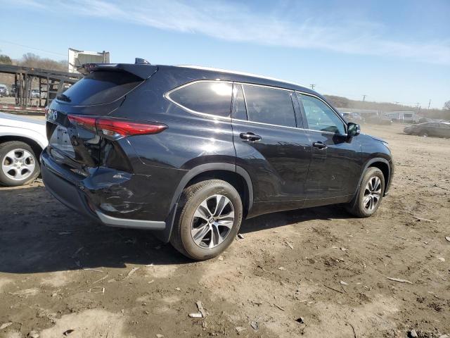 5TDGZRBH8MS086527 - 2021 TOYOTA HIGHLANDER XLE BLACK photo 3