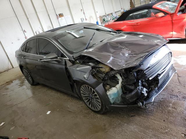 3FA6P0H93HR266767 - 2017 FORD FUSION SE GRAY photo 4