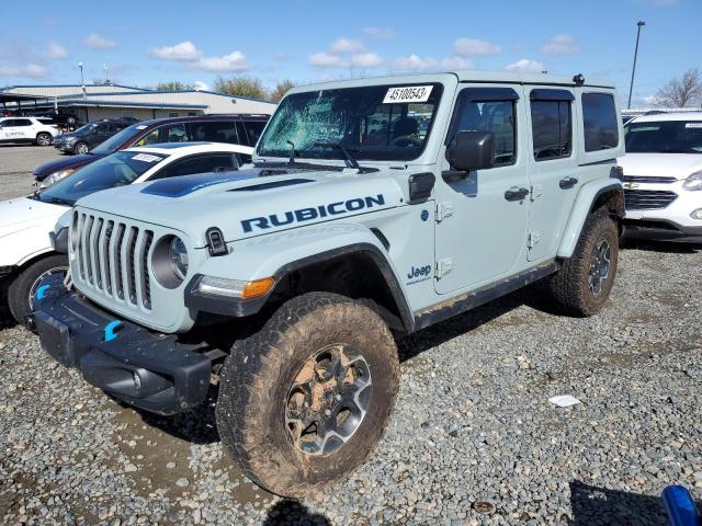 1C4JJXR6XPW555191 - 2023 JEEP WRANGLER RUBICON 4XE GRAY photo 1