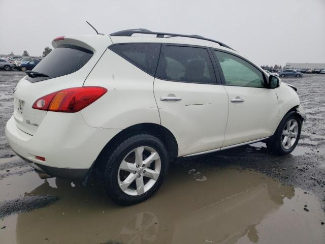 JN8AZ18W19W106237 - 2009 NISSAN MURANO S WHITE photo 3