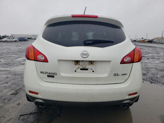 JN8AZ18W19W106237 - 2009 NISSAN MURANO S WHITE photo 6