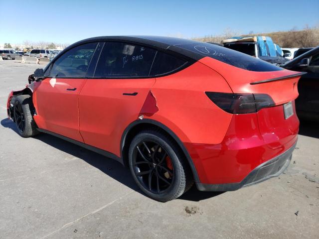 5YJYGDEF7LF024238 - 2020 TESLA MODEL Y RED photo 2