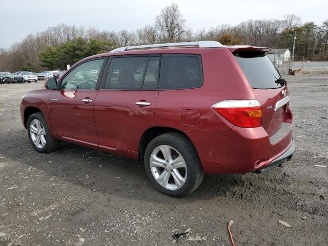 JTEES42AX82070744 - 2008 TOYOTA HIGHLANDER LIMITED RED photo 2