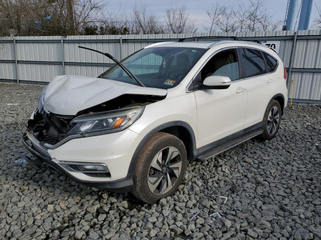 5J6RM4H99FL076811 - 2015 HONDA CR-V TOURING WHITE photo 1