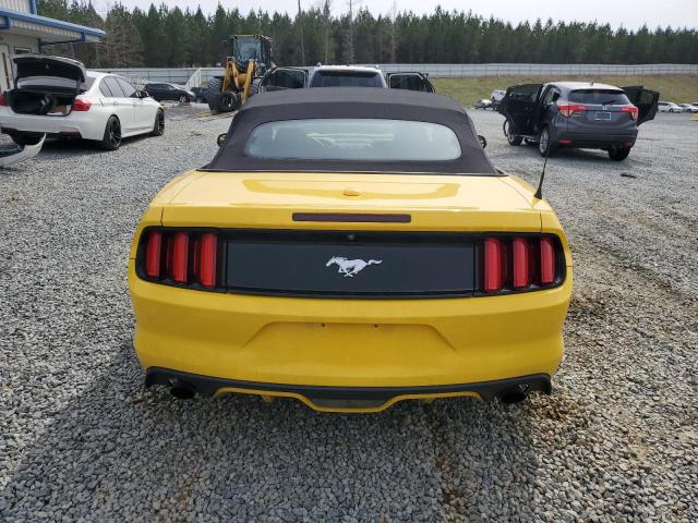 1FATP8UH1G5268498 - 2016 FORD MUSTANG YELLOW photo 6
