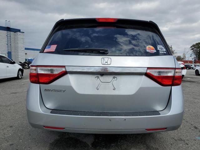 5FNRL5H64CB024148 - 2012 HONDA ODYSSEY EXL SILVER photo 6