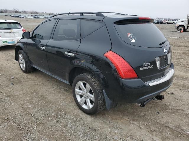 JN8AZ08W07W643883 - 2007 NISSAN MURANO SL BLACK photo 2