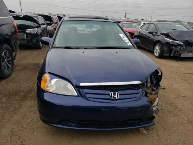 2HGES26751H533931 - 2001 HONDA CIVIC EX BLUE photo 5