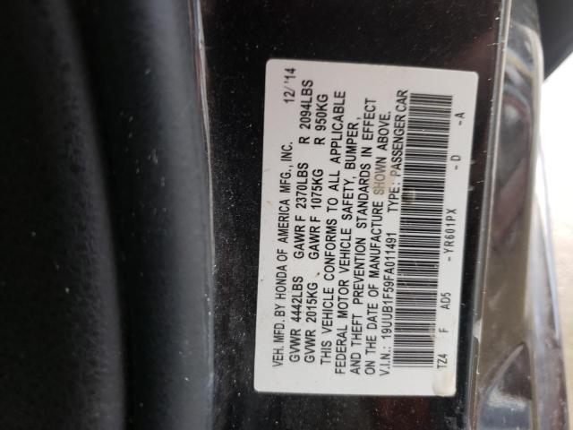 19UUB1F59FA011491 - 2015 ACURA TLX TECH BLACK photo 12