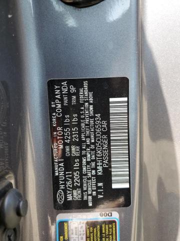 KMHHT6KD5CU065934 - 2012 HYUNDAI GENESIS CO 2.0T GRAY photo 13