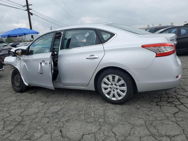 3N1AB7AP8FL633363 - 2015 NISSAN SENTRA S SILVER photo 2