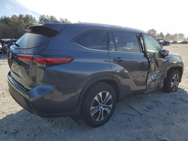 5TDGZRBH0NS213109 - 2022 TOYOTA HIGHLANDER XLE GRAY photo 3