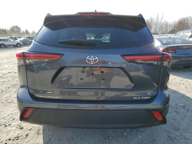 5TDGZRBH0NS213109 - 2022 TOYOTA HIGHLANDER XLE GRAY photo 6