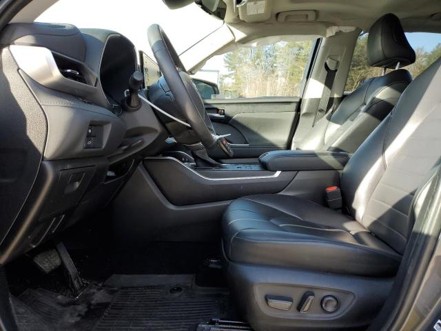 5TDGZRBH0NS213109 - 2022 TOYOTA HIGHLANDER XLE GRAY photo 7