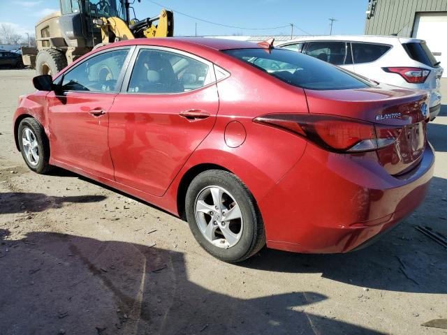 KMHDH4AE1FU253482 - 2015 HYUNDAI ELANTRA SE RED photo 2