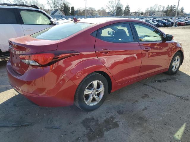 KMHDH4AE1FU253482 - 2015 HYUNDAI ELANTRA SE RED photo 3