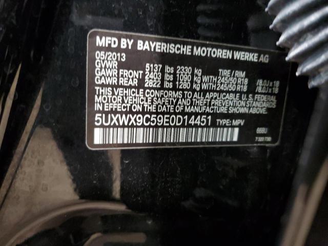 5UXWX9C59E0D14451 - 2014 BMW X3 XDRIVE28I BLACK photo 13