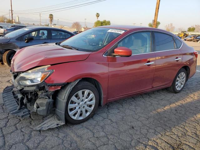 3N1AB7AP1HL646975 - 2017 NISSAN SENTRA S RED photo 1