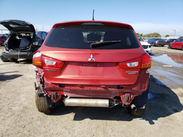 JA4AP3AU1BZ003663 - 2011 MITSUBISHI OUTLANDER ES RED photo 6