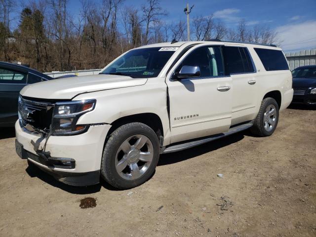 1GNSKKKC5FR158285 - 2015 CHEVROLET SUBURBAN K1500 LTZ WHITE photo 1