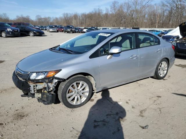 2HGFB2F87CH608841 - 2012 HONDA CIVIC EX SILVER photo 1