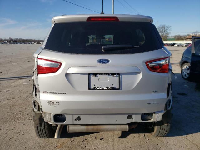 MAJ6S3GL0LC332258 - 2020 FORD ECOSPORT SE SILVER photo 6