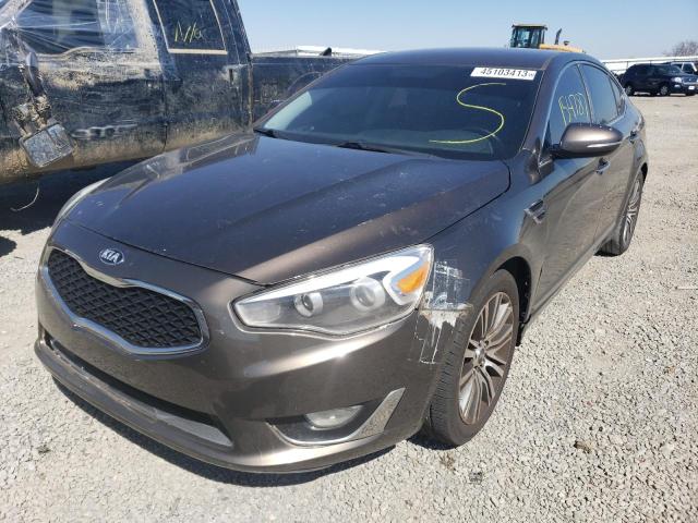 KNALN4D76E5120518 - 2014 KIA CADENZA PREMIUM GRAY photo 1