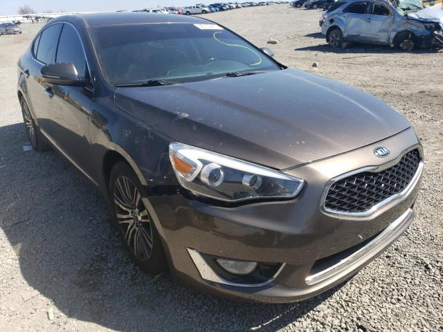 KNALN4D76E5120518 - 2014 KIA CADENZA PREMIUM GRAY photo 4