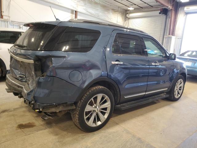 1FM5K8FH5KGA53598 - 2019 FORD EXPLORER LIMITED BLUE photo 3