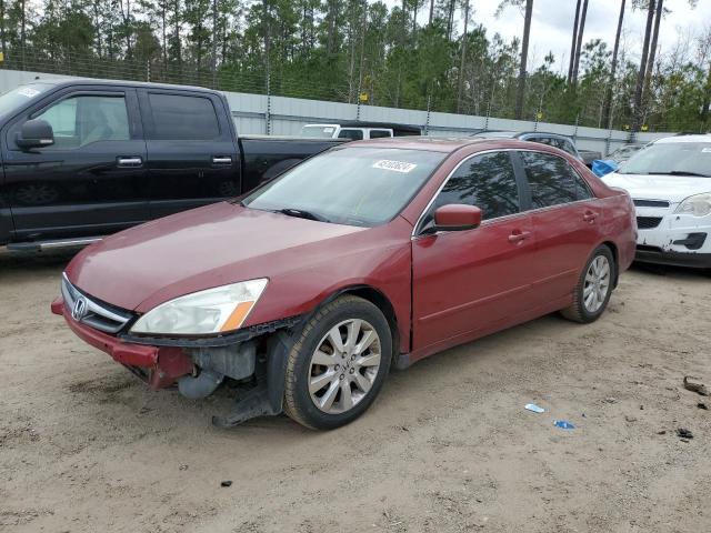 1HGCM66587A048522 - 2007 HONDA ACCORD EX RED photo 1