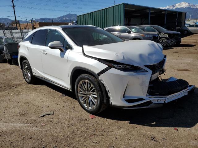 2T2JGMDAXNC077994 - 2022 LEXUS RX 450H WHITE photo 4