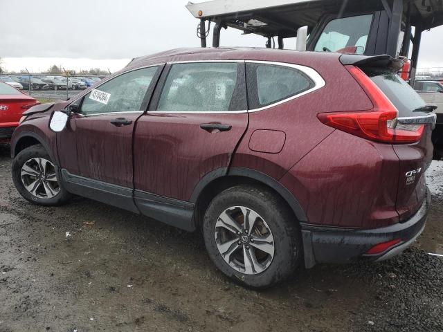 2HKRW6H34HH209621 - 2017 HONDA CR-V LX BURGUNDY photo 2