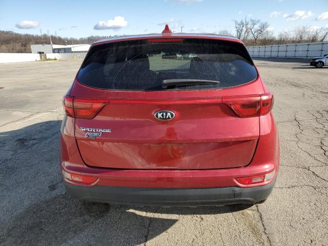 KNDPMCAC0H7280535 - 2017 KIA SPORTAGE LX RED photo 6