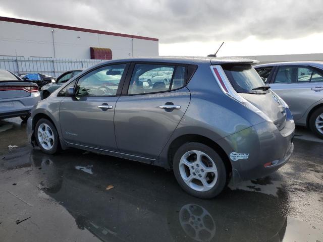 1N4AZ0CPXFC301214 - 2015 NISSAN LEAF S GRAY photo 2