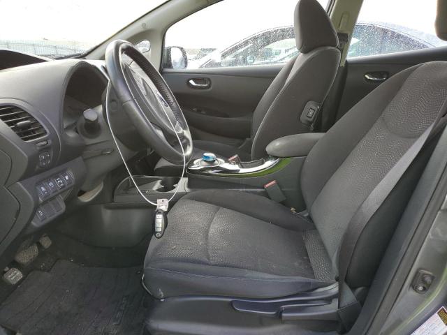 1N4AZ0CPXFC301214 - 2015 NISSAN LEAF S GRAY photo 7