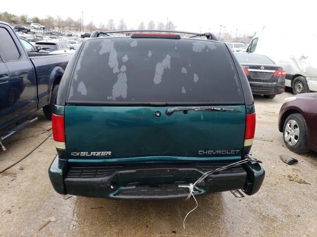 1GNDT13W02K201040 - 2002 CHEVROLET BLAZER GREEN photo 6