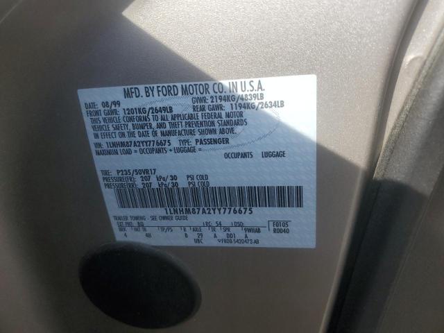 1LNHM87A2YY776675 - 2000 LINCOLN LS 金色 照片 12