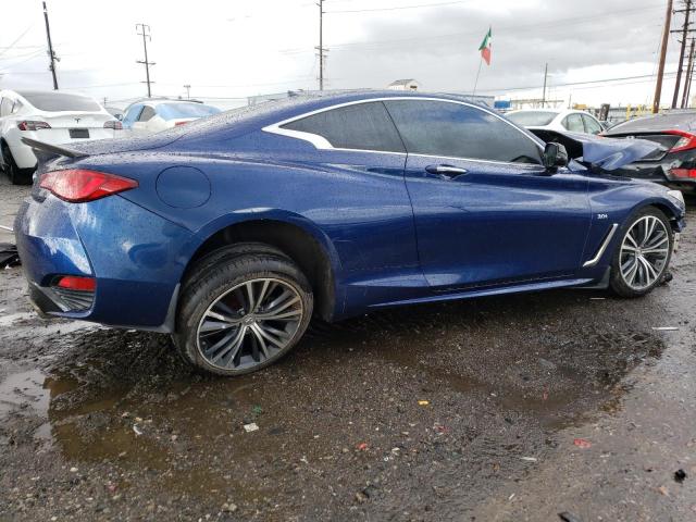 JN1EV7EK4JM340694 - 2018 INFINITI Q60 LUXE 300 BLUE photo 3