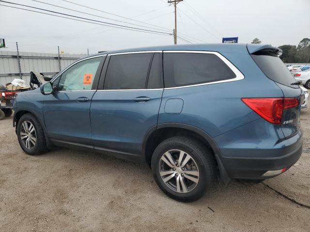 5FNYF5H52HB040303 - 2017 HONDA PILOT EXL BLUE photo 2