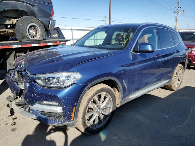 5UXTR9C58JLD71858 - 2018 BMW X3 XDRIVE30I BLUE photo 1